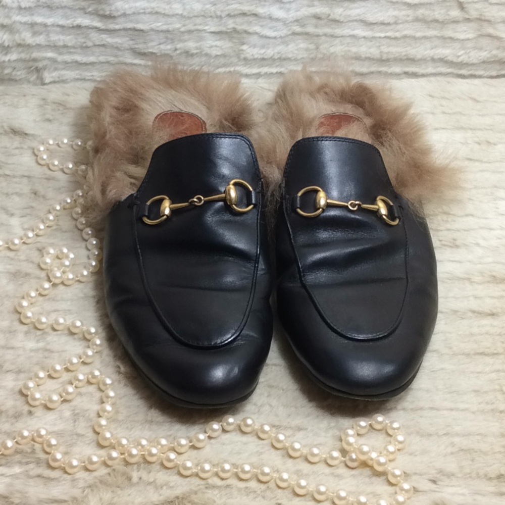 Gucci Princetown genuine loafer leather size 38.5